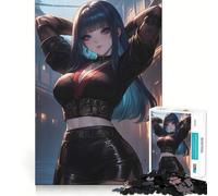 Puzzle Noir Assassin 1000 pièces pour Adolescents, Jeu de logique Clair, léger et Relaxant, découpe Parfaite, (50x75cm)