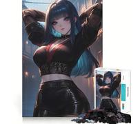 Puzzle Noir Assassin 1000 pièces pour Adolescents, Jeu intellectuel, Joie familiale, découpe de qualité, Cadeau élégant (38x26cm)