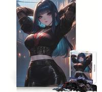 Puzzle Noir Assassin 1000 pièces pour Adolescents, Jeu intellectuel, Joie familiale, découpe de qualité, Cadeau élégant (38x26cm)