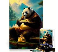 Puzzle Noodle Munch Panda 1000 pièces pour Adultes pour stimuler la mémoire et se détendre mentalement Découpe de qualité supérieure Surprise chaleureuse (50x75cm)