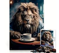 Puzzle Not Without My Coffee 1000 pièces pour Adolescents, Jouet cognitif, Passe-Temps apaisant, Finition Premium, liste de souhaits du Père Noël (38x52cm)