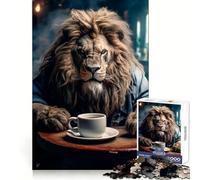 Puzzle Not Without My Coffee 1000 pièces pour Adultes, Jeu de réflexion et de Concentration, Loisirs à Domicile, pour Les vœux du Père Noël (50x75cm)
