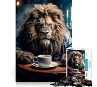 Puzzle Not Without My Coffee pour Adultes, 1000 pièces, Jeu d'entraînement cérébral, Divertissement et Art à Assembler, Cadeau de Noël (38x26cm)