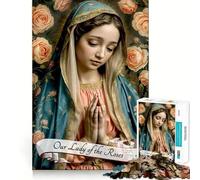 Puzzle Notre-Dame des Roses pour Adultes, 1000 pièces, pour renforcer la mémoire, activité à Domicile, Bords Nets, Cadeau Festif (50x75cm)
