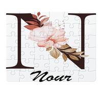 Puzzle Nour | 30 Pièces 24 × 19 cm Carton Brillant 2 mm | Message à Reconstituer Annonce Surprise | Cadeau Anniversaire Noël