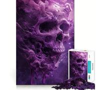 Puzzle Nuage crâne Violet pour Adolescents 1000 pièces Jeu Intelligent à Partager en Famille Motif à Assembler Choix du Père Noël (38x26cm)