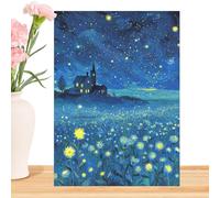 Puzzle Nuit étoilée de 1000 pièces | 70 x 51 cm, 1000 pièces, jouets brillants drôles, casse-tête de nuit étoilée - pour adultes, famille bureaux Situations sociales école ureau Fes