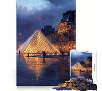 Puzzle Nuit pluvieuse Paris 1000 pièces pour Adultes, Jeu de réflexion, Divertissement paisible, pièce de Collection aux découpes soignées (50x75cm)