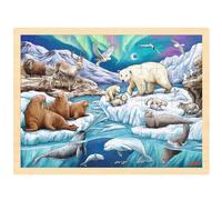 GOKI Puzzle en bois Nuit Polaire beige TU 57328