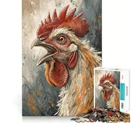 Puzzle numérique de 1000 pièces Chant du Coq pour Adolescents, Jeu de logique Stimulant, Divertissement d'intérieur, Bords de qualité supérieure, Cadeau mémorable (38x26cm)
