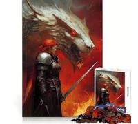 Puzzle numérique de 1000 pièces Guerrier et Loup pour Adolescents,idéal pour développer la logique,soulager Le Stress et créer Une Ambiance ludique et Amusante (50x75cm) Découpe Nette,Cadeau Parfait