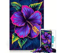 Puzzle numérique de 1000 pièces représentant Une Fleur d'hibiscus éclatante Un Exercice Mental Amusant,aux découpes nettes et aux Composants Robustes Un Divertissement captivant pour des Moments