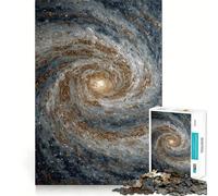 Puzzle numérique Galaxie tourbillonnante 1000 pièces pour Adolescents, Jeu de logique Stimulant, activité à la Maison, Bords Nets, Cadeau précieux 50x75cm