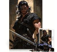 Puzzle numérique Guerrier à l'épée 1000 pièces pour Adolescents Se concentrer, se détendre, s'offrir Un (50x75cm)