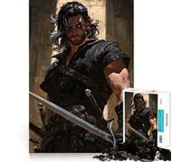 Puzzle numérique Guerrier à l'épée,1000 pièces,pour Adultes Jeu de mémoire Amusant,Assemblage Solide et sécurisé,activité idéale pour Une soirée en Famille (50x75cm)