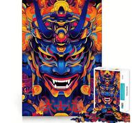 Puzzle numérique Japonais Masque Oni 1000 pièces pour Adolescents, Jouet cognitif, Passe-Temps Calme, Finition Premium, liste de souhaits du Père Noël (38x52cm)