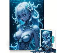 Puzzle numérique Nymphe des eaux 1000 pièces pour Adultes Jeu de mémoire Assemblage précis sans espaces Activité apaisante pour Une Pause mentale (50x75cm)