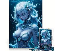 Puzzle numérique Nymphe des eaux 1000 pièces pour Adultes Stimulation cérébrale, détente et Assemblage Solide (38x26cm)