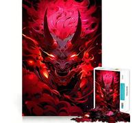 Puzzle numérique Oni Demon Rouge de 1000 pièces pour Adolescents, idéal pour stimuler la mémoire et se détendre (38x26cm), Cadeau d'anniversaire de qualité supérieure
