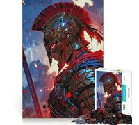 Puzzle numérique pour Adultes Guerrier Spartiate de 1000 pièces, Jeu de logique et d'adresse, à découper avec précision, à apprécier Lentement 50x75cm