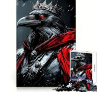 Puzzle numérique Raven King de 1000 pièces pour Adolescents, Jeu de logique Fine, Divertissement Relaxant, décoration Murale aux Bords Nets (50x75cm)
