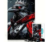 Puzzle numérique Raven King de 1000 pièces pour Adolescents, Jeu d'exercice Mental, Design apaisant, Cadeau précieux Assembler (38x26cm)