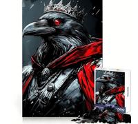 Puzzle numérique Raven King pour Adolescents, 1000 pièces, Collection d'art Recall Upgrade Calm Relax Clear Cut (38x52cm)