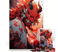 Puzzle numérique Red Oni de 1000 pièces pour Adolescents, Jeu Intelligent, Jeu de Groupe, Assemblage d'image, décoration Murale (50x75cm)