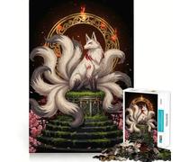 Puzzle numérique Renard à Neuf queues (1000 pièces) Jeu de logique Solide, Amusant et Simple, avec découpe de précision Idée Cadeau de Noël (50x75cm)