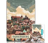 Puzzle Nuremberg 1000 pièces pour Adultes et Adolescents, Jouet éducatif et décompressant, Cadeau d'anniversaire, décoration Murale 50x75cm
