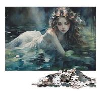 Puzzle Nymphe des Eaux pour Adultes et Adolescents 500 Pièces Puzzles pour Adolescents Cadeaux Jeu Jouets pour Adultes 500pcs (52x38cm)