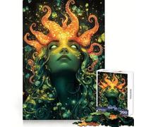 Puzzle Nymphe des Mers à Couronne de Pieuvre, 1000 pièces, pour Adultes, Jeu de logique Clair, Loisir Silencieux, découpe Parfaite, Cadeau élégant (50x75cm)