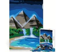 Puzzle Oasis dans Le Désert 1000 Pièces pour Adultes Jeu de Réflexion Loisirs Découpe Claire Cadeau Superbe (38x26cm)