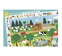 Djeco Puzzle Observation La Ferme 35 pièces Multicolore G
