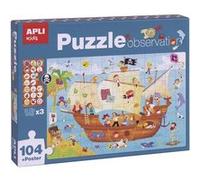 APLI Puzzle Bateau Pirate Observation 104 pièces Multicolore (17917)