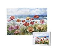 Puzzle Océan 2000 Pièces Adultes, Puzzles Classiques Art Fleur avec Boîte d'emballage et Photos de Référence, Relaxation/Soulagement du Stress/Jeux Amusants, DIY Creatif Cadeau pour Femme 2T-765