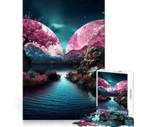 Puzzle Océan Clair de Lune 1000 Pièces pour Adultes Jeu de Réflexion Loisirs Découpe Claire Cadeau Superbe (50x75cm)
