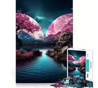 Puzzle Océan Clair de Lune 1000 Pièces pour Adultes Jeu de Réflexion Loisirs Découpe Claire Cadeau Superbe (50x75cm)