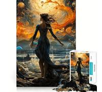 Puzzle Océan Horizon 1000 pièces pour Adolescents Jeu de logique Clair et Relaxant Découpe Parfaite (50x75cm)