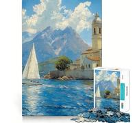 Puzzle Océan Marin Ciel 1000 Pièces Jeu de Détente et d'Éveil Pièce de Collection Art Découpée avec Précision (38x26cm)