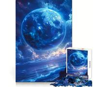 Puzzle Océan Planète Bleue Mystique 1000 Pièces Jeu de logique Solide pour Adultes Bords Nets (38x52cm)