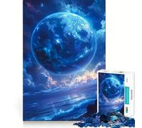 Puzzle Océan Planète Bleue Mystique 1000 Pièces Jeu de logique Solide pour Adultes Bords Nets (38x52cm)