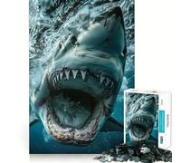 Puzzle Oceanic Predator UpClose pour Adultes, 1000 pièces, édition spéciale Recall Upgrade Peaceful Time Tight Cut Santa Wish List (50x75cm)