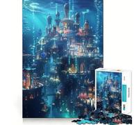 Puzzle Océanie Royaume sous-Marin 1000 pièces Jeu de Concentration mentale Découpe de précision Bords Lisses Jeu de Construction de Liens significatifs (38x52cm)