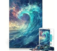 Puzzle Oceans Fury pour Adolescents, 1000 pièces, Jeu intellectuel, évasion apaisante, découpe de qualité, Cadeau saisonnier (38x52cm)