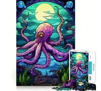 Puzzle Octopus Magic The Sea 1000 pièces pour Adultes, Jeu cognitif, Moment de complicité, Motif à Assembler, Cadeau de Noël (38x26cm)