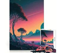 Puzzle Ode au Romantisme 1000 pièces pour Adolescents, Jeu de réflexion et de développement Mental, Design paisible et Amusant, Cadeau Unique (38x52cm)