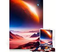 Puzzle Odyssée Céleste pour Adolescents 1000 Pièces Améliore la Mémoire Divertissement Découpe Laser Surprise d'anniversaire (38x26cm)