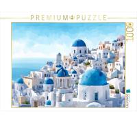 Puzzle · Oia, Santorin, Grèce | 1000 pièces · Format assemblé 64 × 48 cm · CALVENDO Puzzle
