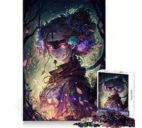 Puzzle Oiran Manga Girl V 1000 pièces pour Adolescents, Jeu intellectuel, Joie familiale, découpe de qualité, Cadeau élégant (38x52cm)